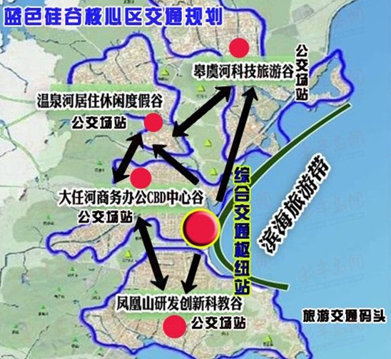 青島藍色硅谷完成輕軌設計嶗山將直通即墨大橋