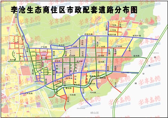 青岛李沧区道路图图片