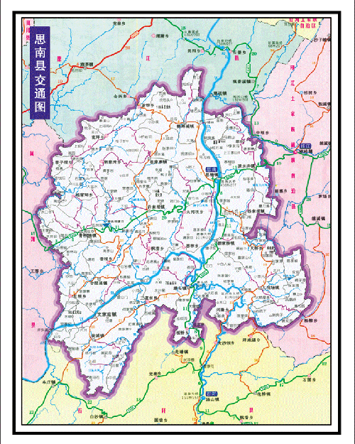 思南县行政区划地图图片
