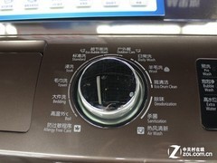 三星WD0130XTK/XSC滚筒洗衣机功能按键和显示屏特写