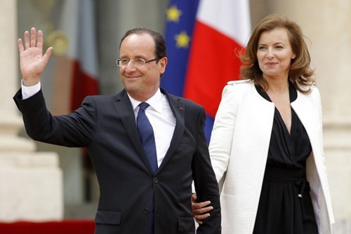 法国总统奥朗德与女友瓦莱丽