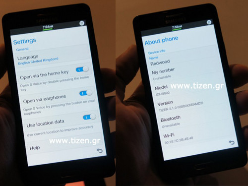 Tizen 2.1ϵͳ Redwoodͼع 