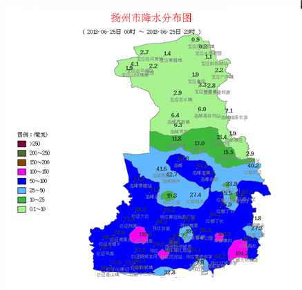 揚州暴雨來襲路段積水嚴重雨量超10釐米組圖