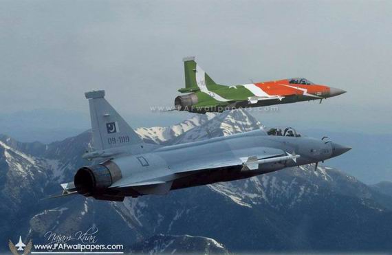 资料图:巴基斯坦空军枭龙战斗机