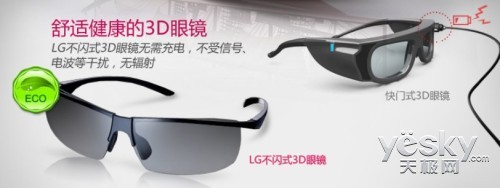 LG 55LA6800不闪式3D眼镜