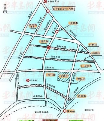 长城八大关位置图图片