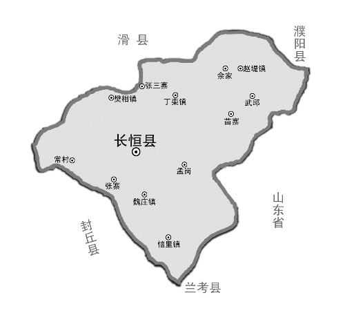长垣县孟岗镇地图图片