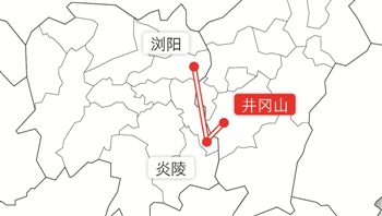 井冈山地理位置图片图片