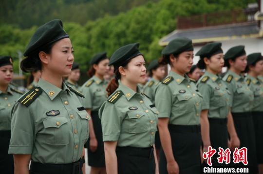 景区成立女子民兵分队 杨舒然 摄