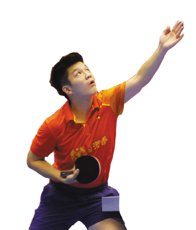 小将樊振东本赛季是八一大商队第一号单打。