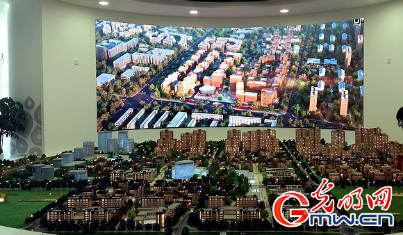 长春北湖科技园全景图沙盘.沈阳/摄