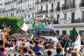 高清图：阿尔及利亚归国享英雄待遇 球迷夹道迎