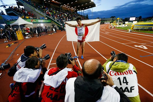 精彩图片 当地时间7月23日,2014年世界青年田径锦标赛在美国尤金