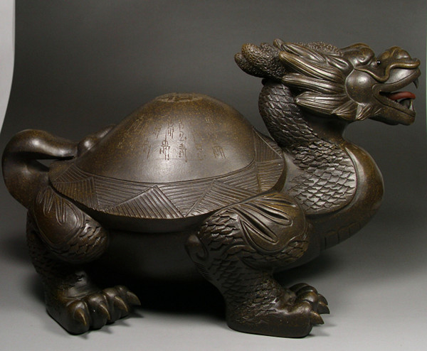 汉代青铜龙龟图片
