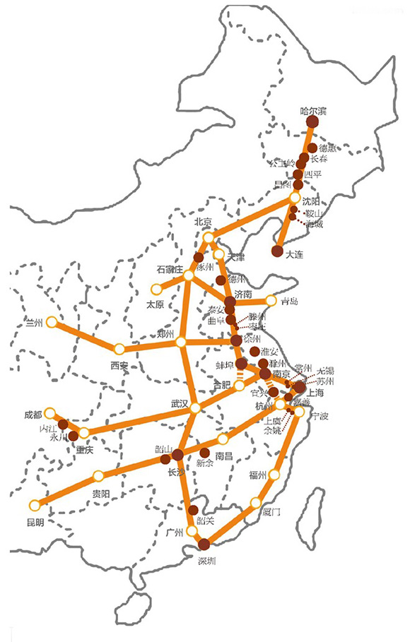 2020中国地图高清 高铁图片