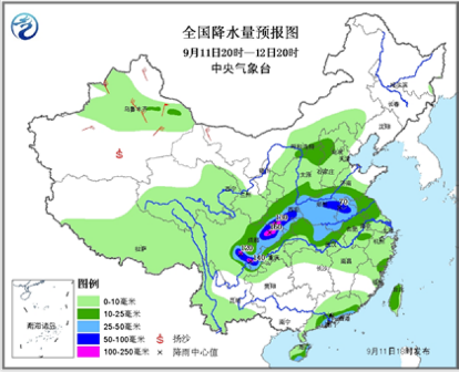强降雨区向东扩张 四川盆地至黄淮囊括其中