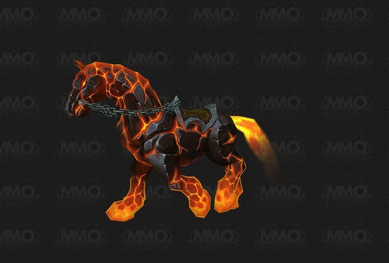 魔兽世界60新拉风坐骑亮相全身火焰的烬鬃战马组图