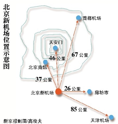 北京机场地图分布图图片