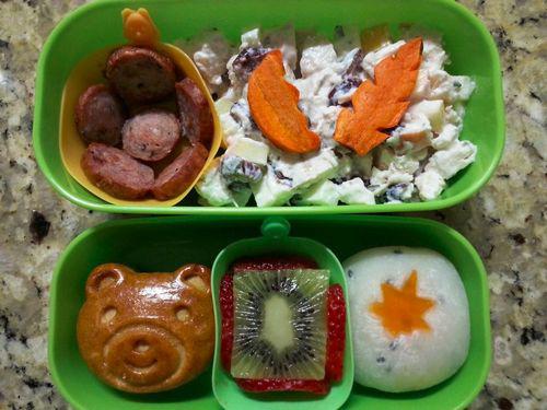 一个4岁小孩的创意午餐便当,个个都是艺术品