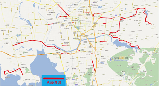 【图】城阳公布31处易滑路段 雪天行驶须要谨慎