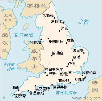 英国约克郡地图图片
