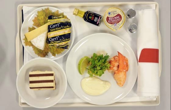 法国航空空中餐饮图片