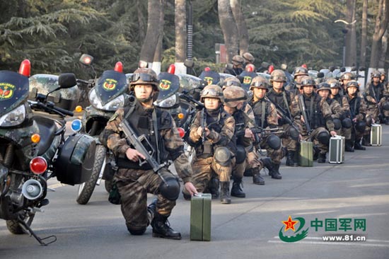 北京卫戍区警卫部队曝光 担负首都反恐应急重任