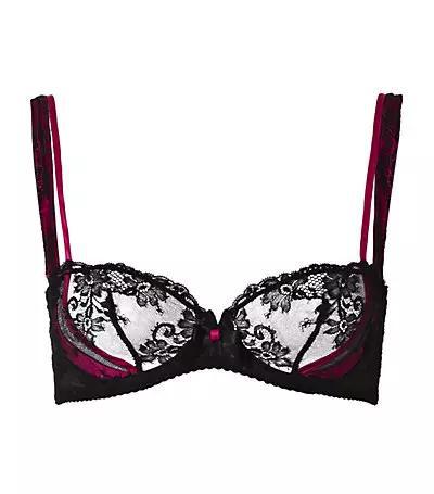 agent provocateur larizsa 刺绣绢网和缎布吊袜腰带$1462