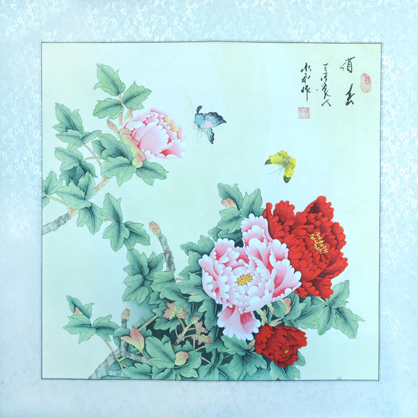 章友华作品 宝马扬尘踏雪去,吉羊含瑞送春来赵永夫作品福高歌作品