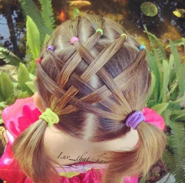 精美儿童编发大全有女儿就照着这些发型打扮