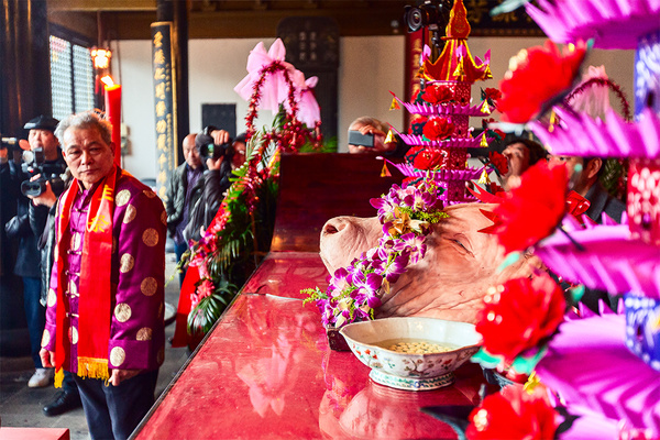 正月初八无锡泰伯庙祭祖