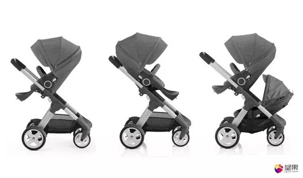 stokke crusi 嬰童車售價 12390 元,可便攜睡籃售價 3780 元,天貓有售