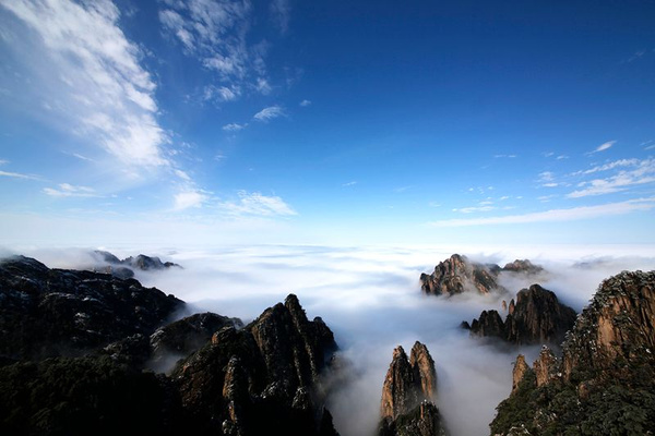 雪後黃山,現最美中國風景