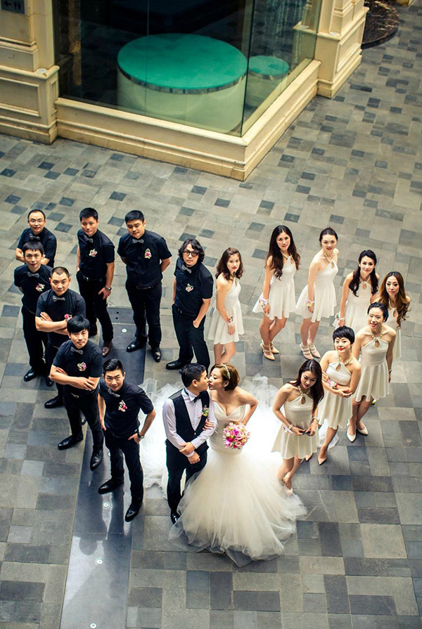 伴娘伴郎鬼马pose合集,婚礼中不能缺少的精彩环节