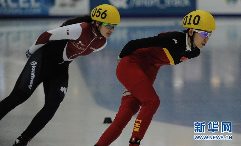 短道速滑-女子3000米決賽範可新列第八(組圖)3月15日,中國選手範可新