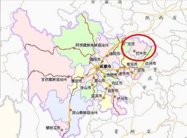 四川巴中地理位置图图片