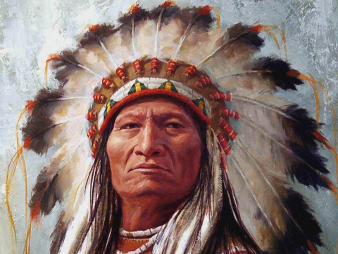最伟大的印第安人酋长坐牛一