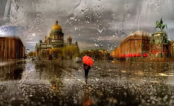 不得不讚!把雨景拍的像油畫一樣