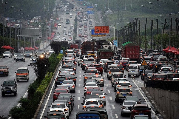 重庆高速公路堵车照片图片