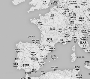 西班牙世界地图位置图片