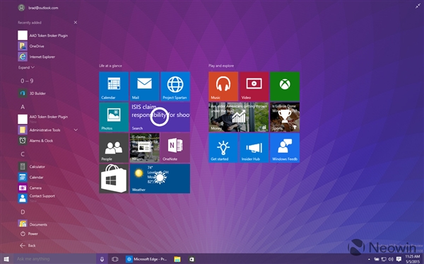Windows 10 Build 10108ͼͣUIű