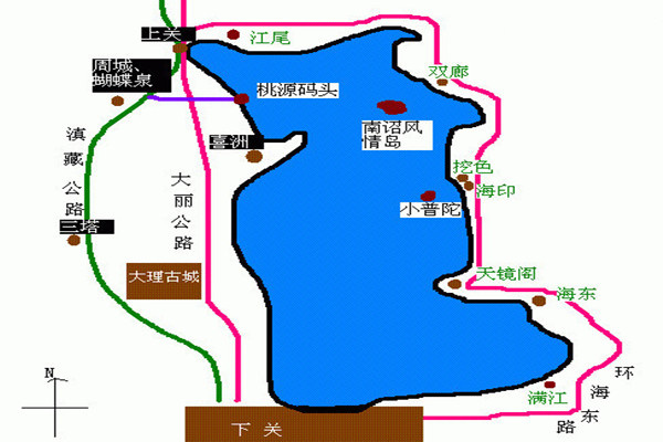 那个书中的大理古城格局至今犹在,茶花依旧养尊处优开遍每座白族小院