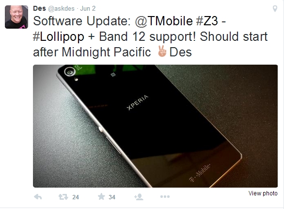 T-MobileSony Xperia Z35.0 
