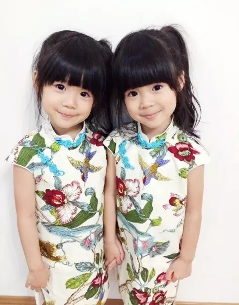 恩小恩和爱小爱,这对中国双胞胎简直萌化了