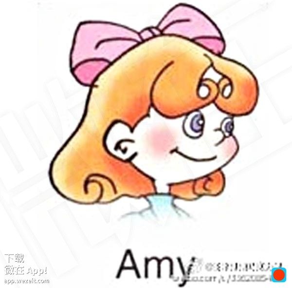 服了，什么水冰月，这个造型明明就是初中英语课本里的 amy 好不好！