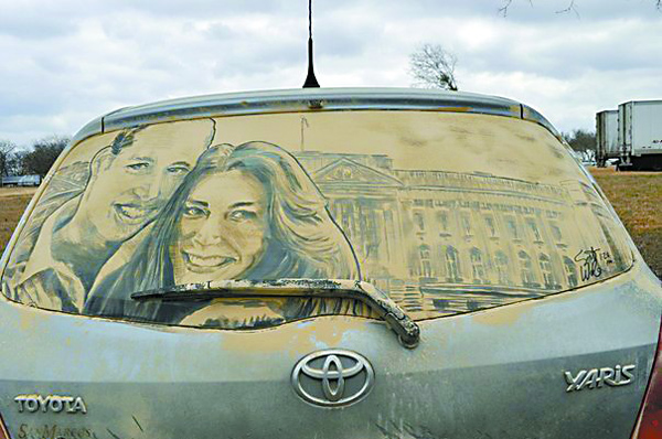 车窗玻璃反而成就了一门艺术车窗画