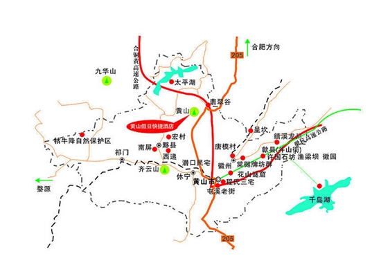 黄山高铁线路图图片