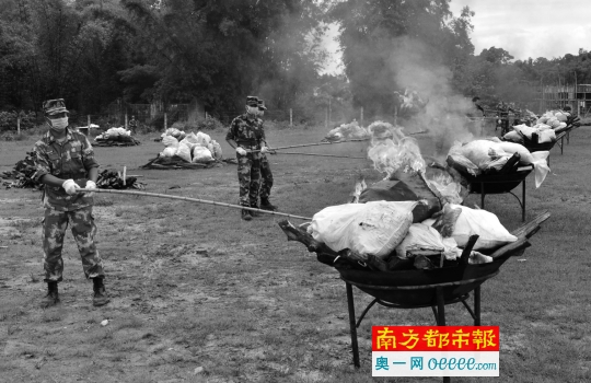 云南边境吸毒村图片