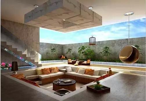 下沉式客厅设计效果图