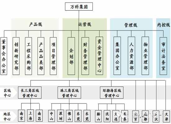 万科集团组织结构图片